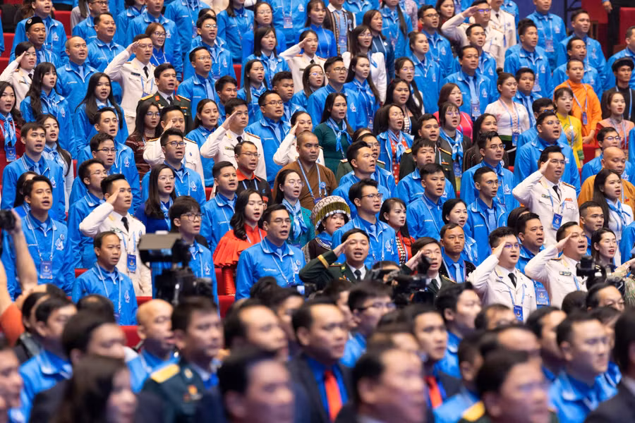 Thanh niên tiêu biểu tham dự đại hội