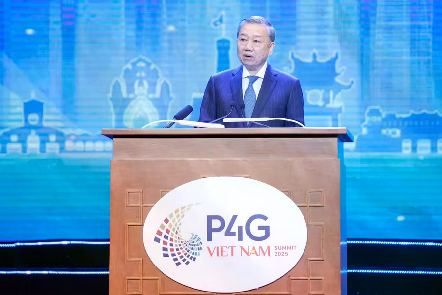 Tổng Bí thư Tô Lâm phát biểu thông điệp chính sách tại Hội nghị thượng đỉnh P4G Việt Nam 2025