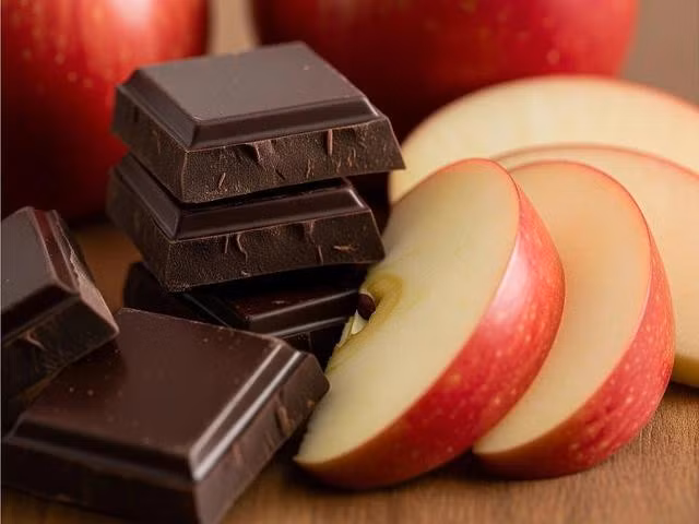Sô cô la đen và táo chứa các chất chống ô xy hóa có tác dụng giảm huyết áp