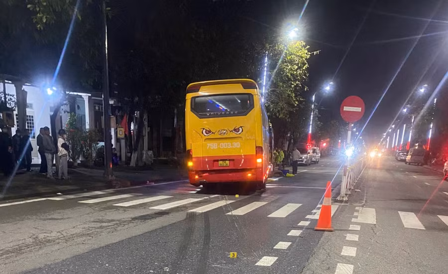 Hiện trường vụ tai nạn.