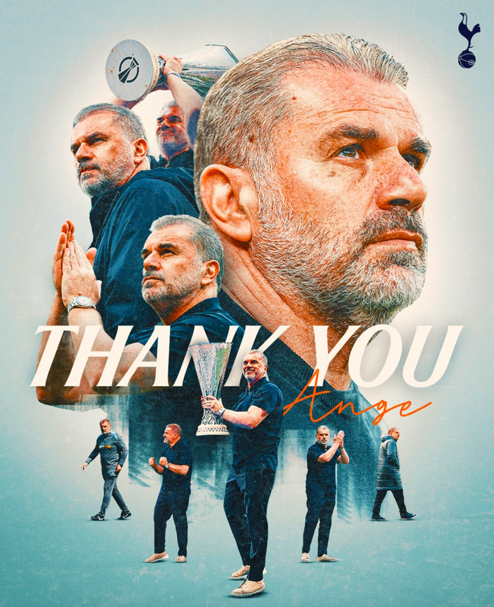 Tottenham tuyên bố sa thải Postecoglou bằng thông báo 368 từ Tottenham tuyên bố sa thải Postecoglou bằng thông báo 368 từ