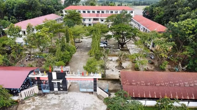 Trường THPT Quang Trung, Đức Linh. Ảnh: CHS