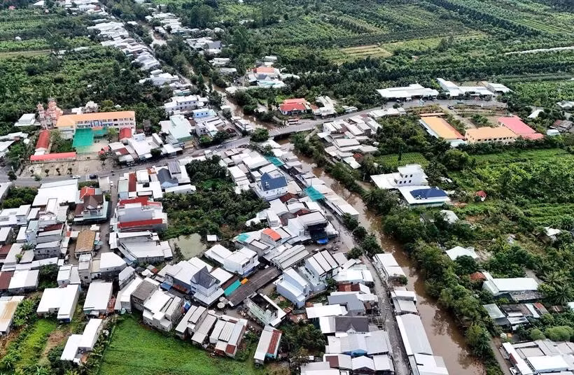 Tỉnh Đồng Tháp sau sắp xếp giảm 96 xã, phường, đạt tỷ lệ 68,09%. (Ảnh: Hồng Đạt/TTXVN)