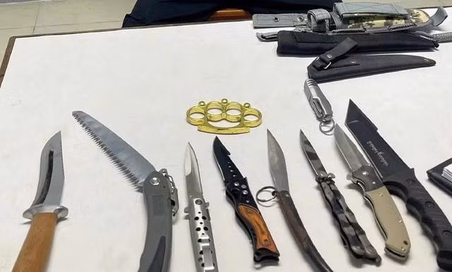 Số hung khí thu giữ được từ trùm giang hồ