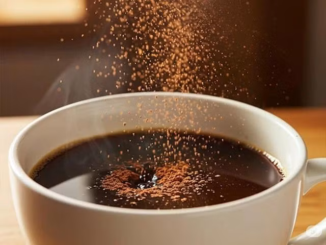 Chỉ cần khuấy 1 thìa cà phê bột ca cao không đường vào tách cà phê và thưởng thức