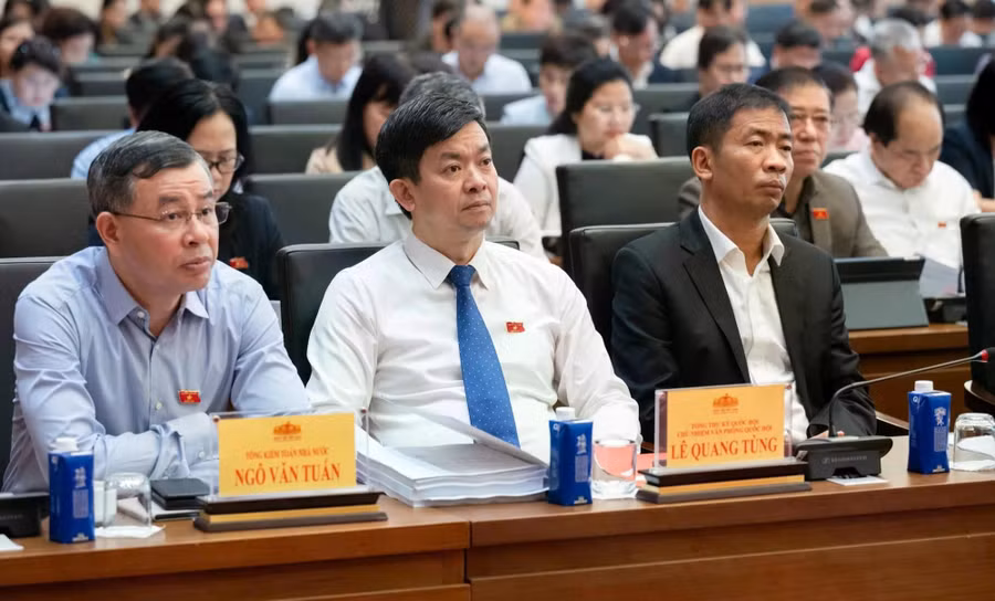 Các đại biểu tham dự Hội nghị đại biểu Quốc hội chuyên trách lần thứ 7 khóa XV