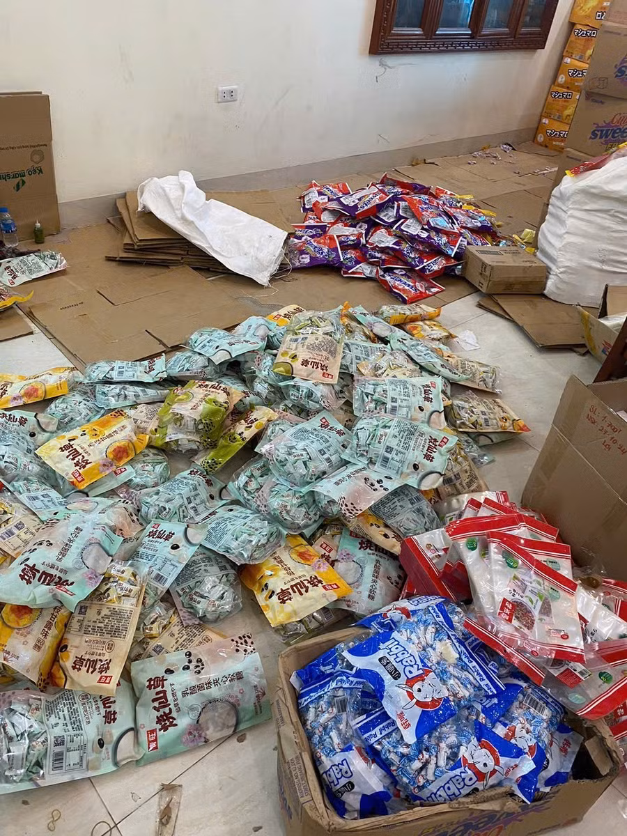 Hiện trường các loại kẹo Trung Quốc