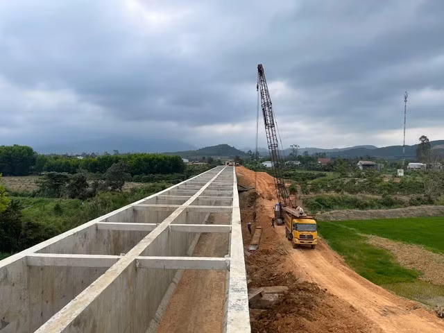 Hệ thống kênh chính Bắc đang được xây dựng