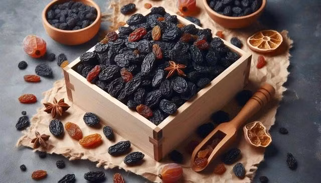 Nho khô đen chứa nhiều chất dinh dưỡng giúp bảo vệ chống lại nhiều bệnh nghiêm trọng