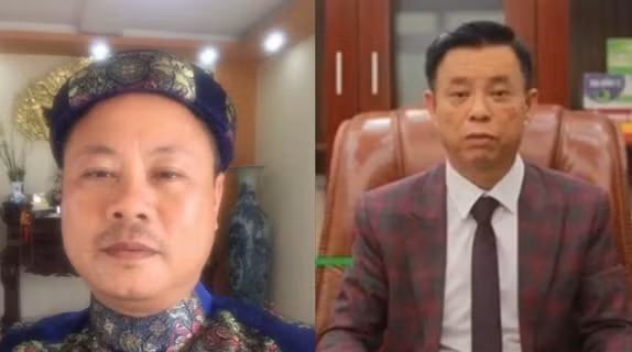 Các bị can Nguyễn Mạnh Quyền (trái) và Phạm Văn Cách. Ảnh: Bộ Công an