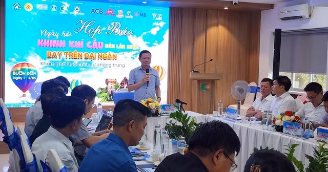 Ban tổ chức thông tin về "Ngày hội khinh khí cầu Đắk Lắk 2025 - Bay trên đại ngàn"