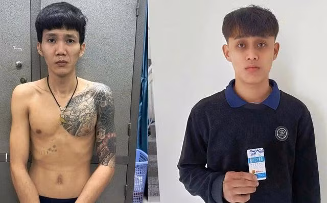 Nguyễn Văn Linh và Thái Nguyễn Triều (từ trái qua)