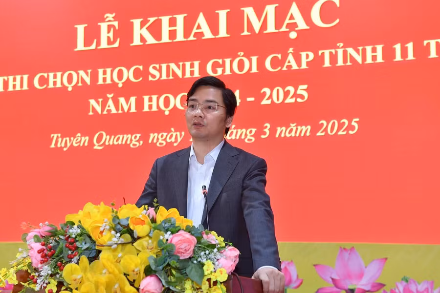Ông Vũ Đình Hưng - Giám đốc Sở Giáo dục và Đào tạo tỉnh Tuyên Quang. (Ảnh: Báo Tuyên Quang)