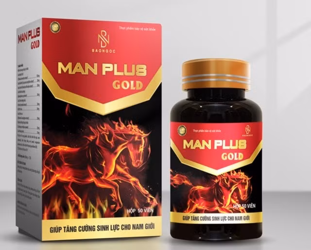 Thu hồi sản phẩm thực phẩm bảo vệ sức khỏe MAN PLUS GOLD. Ảnh: Internet