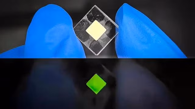 Tinh thể Americium ở trung tâm của pin vi hạt nhân mới