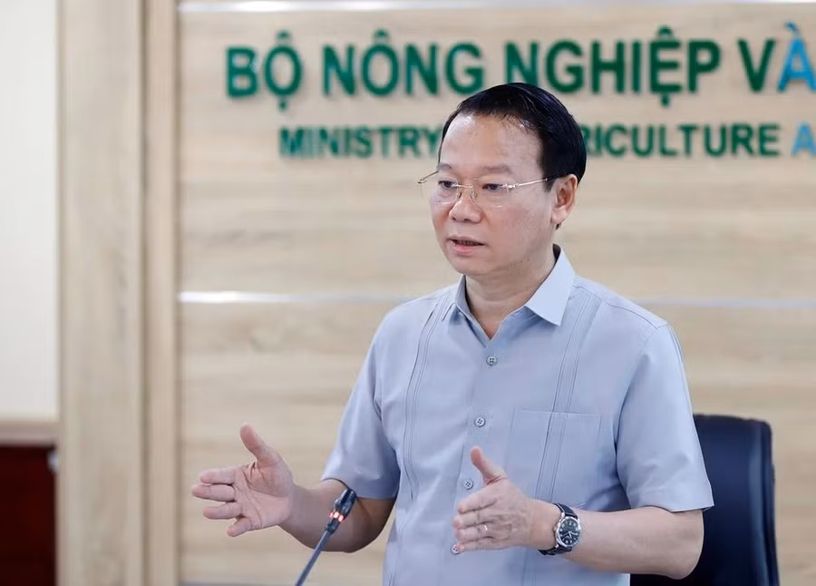 Bộ trưởng Bộ NN-MT Đỗ Đức Duy chủ trì cuộc họp. Ảnh: NNVN