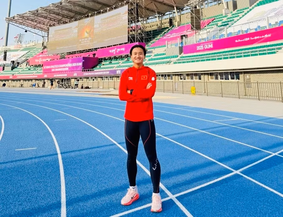 Nhi Yến đã giành tấm HCĐ để đời cho mình tại giải vô địch châu Á 2025. Ảnh: NHI YẾN