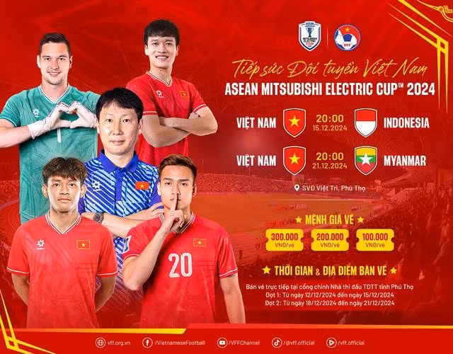 VFF chính thức ấn định thời gian mở bán vé trực tiếp