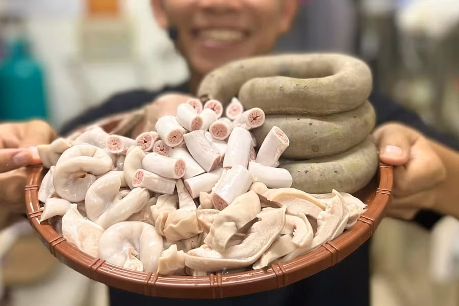 “Lòng xe điếu” được quảng cáo rầm rộ trên mạng. Ảnh cắt từ clip