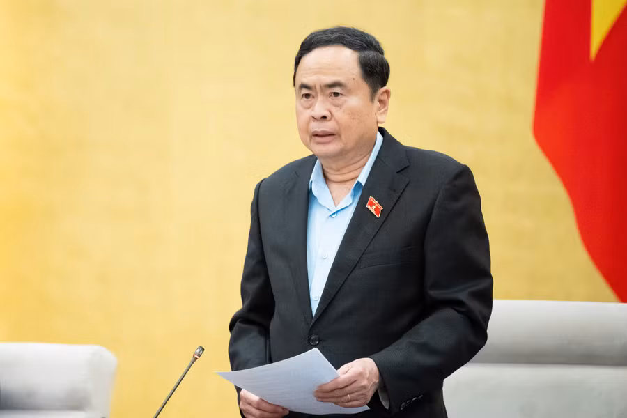 Chủ tịch Quốc hội Trần Thanh Mẫn phát biểu bế mạc phiên họp 43 của Ủy ban Thường vụ Quốc hội