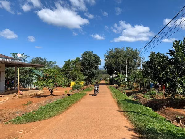 Diện mạo làng Klũ (xã Ia Drăng, huyện Chư Prông) ngày càng khởi sắc.