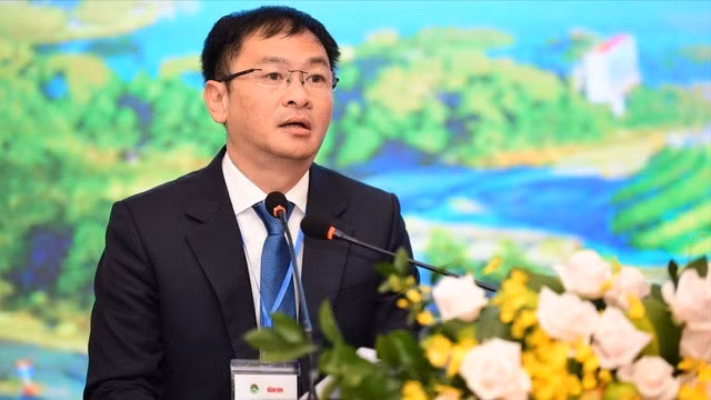 Ông Đặng Quang Tú - Chủ tịch UBND TP Đà Lạt, phát biểu khai mạc hội thảo.