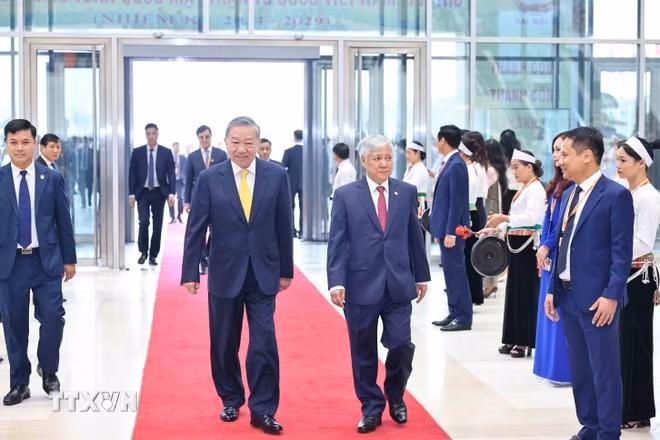 Tổng Bí thư, Chủ tịch nước Tô Lâm đến dự Phiên khai mạc. (Ảnh: TTXVN)