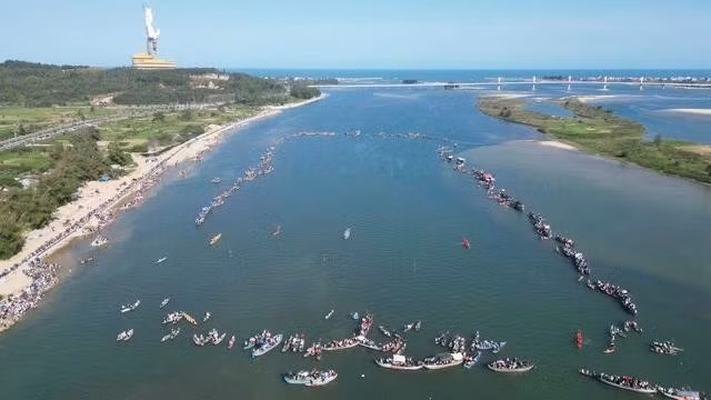 Dòng sông Trà Khúc của tỉnh Quảng Ngãi