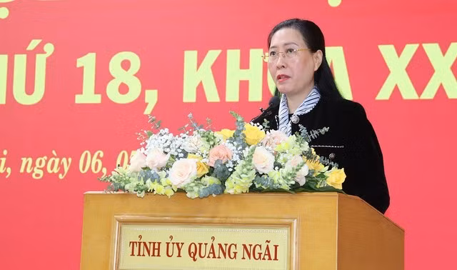 Bà Bùi Thị Quỳnh Vân, Bí thư Tỉnh ủy Quảng Ngãi, sẽ dẫn đầu đoàn công tác của tỉnh làm việc với Ban Thường vụ Tỉnh ủy Kon Tum