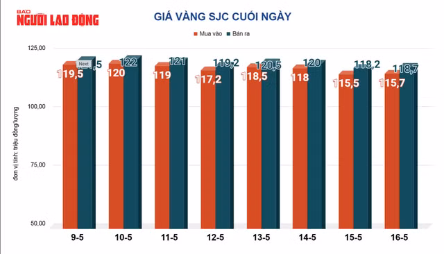 GIá vàng miếng SJC cũng tăng giảm liên tục