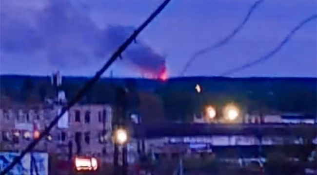 Người dân xác nhận với hãng tin độc lập Astra của Nga rằng nhà máy Murom đã bị tấn công. Ảnh: Astra