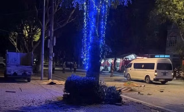 Hiện trường vụ tai nạn. Ảnh: MXH