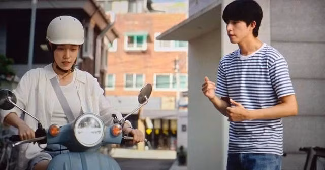 Một cảnh trong phim Yêu em không cần lời nói