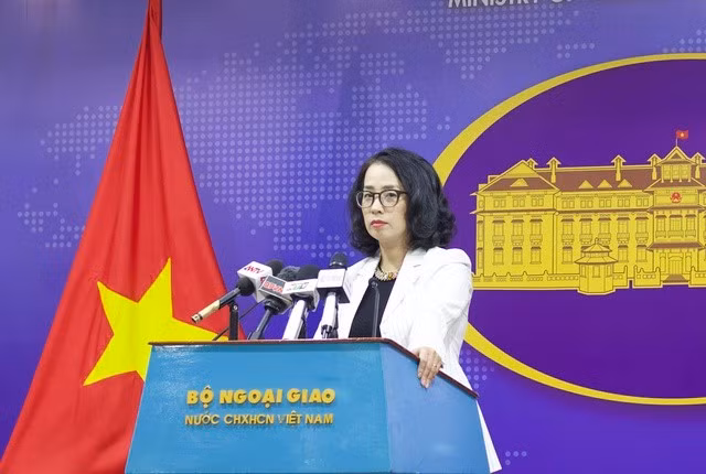 Người phát ngôn Bộ Ngoại giao Phạm Thu Hằng. Ảnh: Dương Ngọc