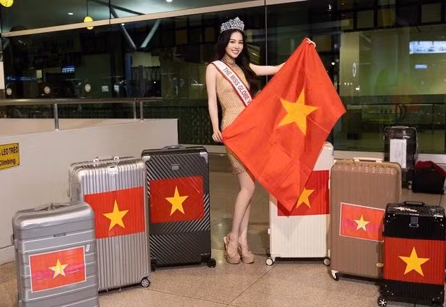 Dù thời gian chuẩn bị có phần gấp rút, cô vẫn tràn đầy tự tin khi tới The Miss Globe 2024