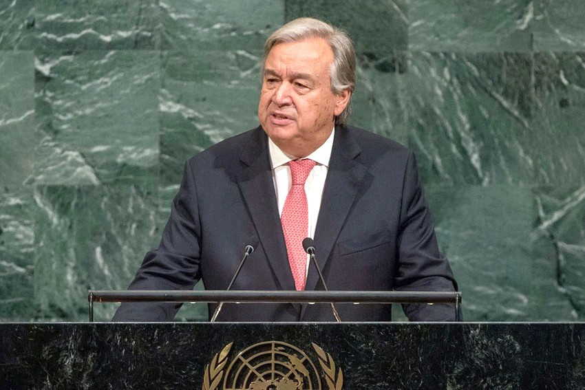 Tổng Thư ký Liên hợp quốc Antonio Guterres kêu gọi Ấn Độ và Pakistan kiềm chế căng thẳng. Ảnh: LIÊN HỢP QUỐC tong-thu-ky-lien-hop-quoc-antonio-guterres-keu-goi-an-do-va-pakistan-kiem-che-cang-thang-anh-lien-hop-quoc.jpg