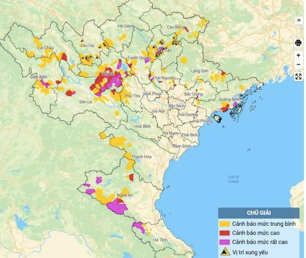 17 tỉnh Bắc bộ, Bắc Trung bộ có nguy cơ xảy ra lũ quét, sạt lở đất 17 tỉnh Bắc bộ, Bắc Trung bộ có nguy cơ xảy ra lũ quét, sạt lở đất