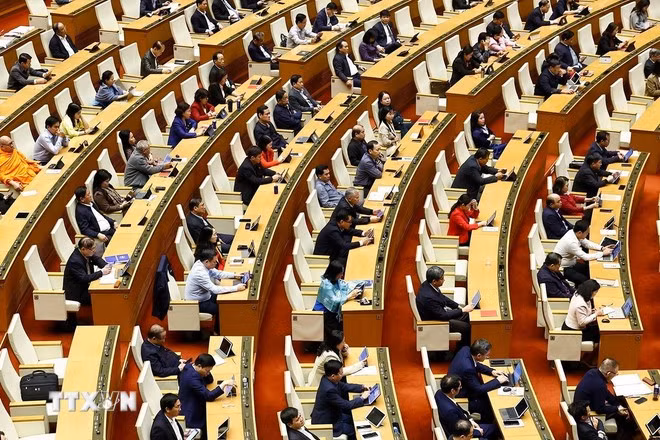 Quang cảnh phiên họp. (Ảnh: Doãn Tấn/TTXVN)