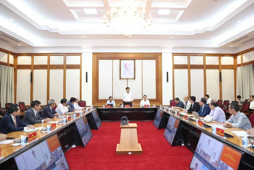 Lễ công bố Quyết định thành lập Hội đồng Tư vấn quốc gia của Ban Chỉ đạo. (Ảnh: Thống Nhất/TTXVN) Lễ công bố Quyết định thành lập Hội đồng Tư vấn quốc gia của Ban Chỉ đạo. (Ảnh: Thống Nhất/TTXVN)