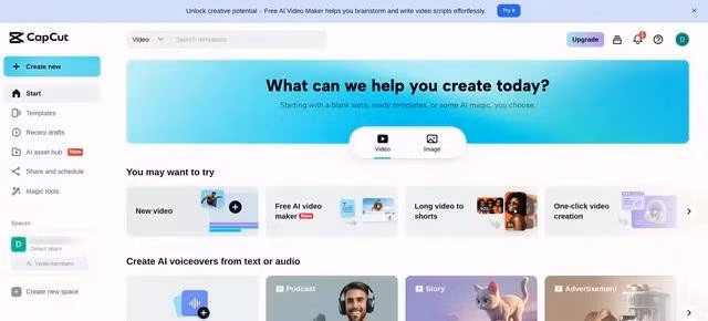 Capcut là phần mềm chỉnh sửa video miễn phí phổ biến hiện nay