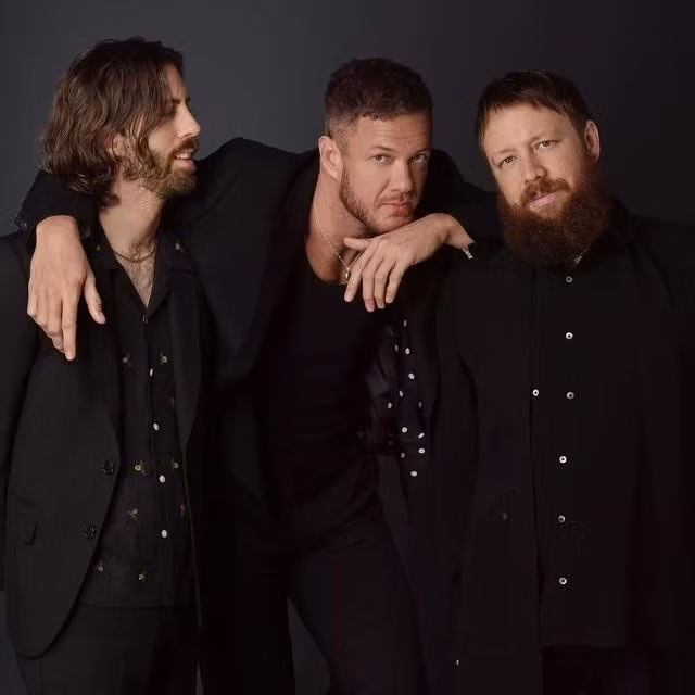 Wayne Sermon, Dan Reynolds và Ben McKee (từ trái sang) của Imagine Dragons