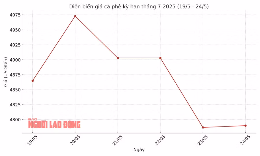Diễn biến giá cà phê trên sàn London tuần qua - AI AN NA