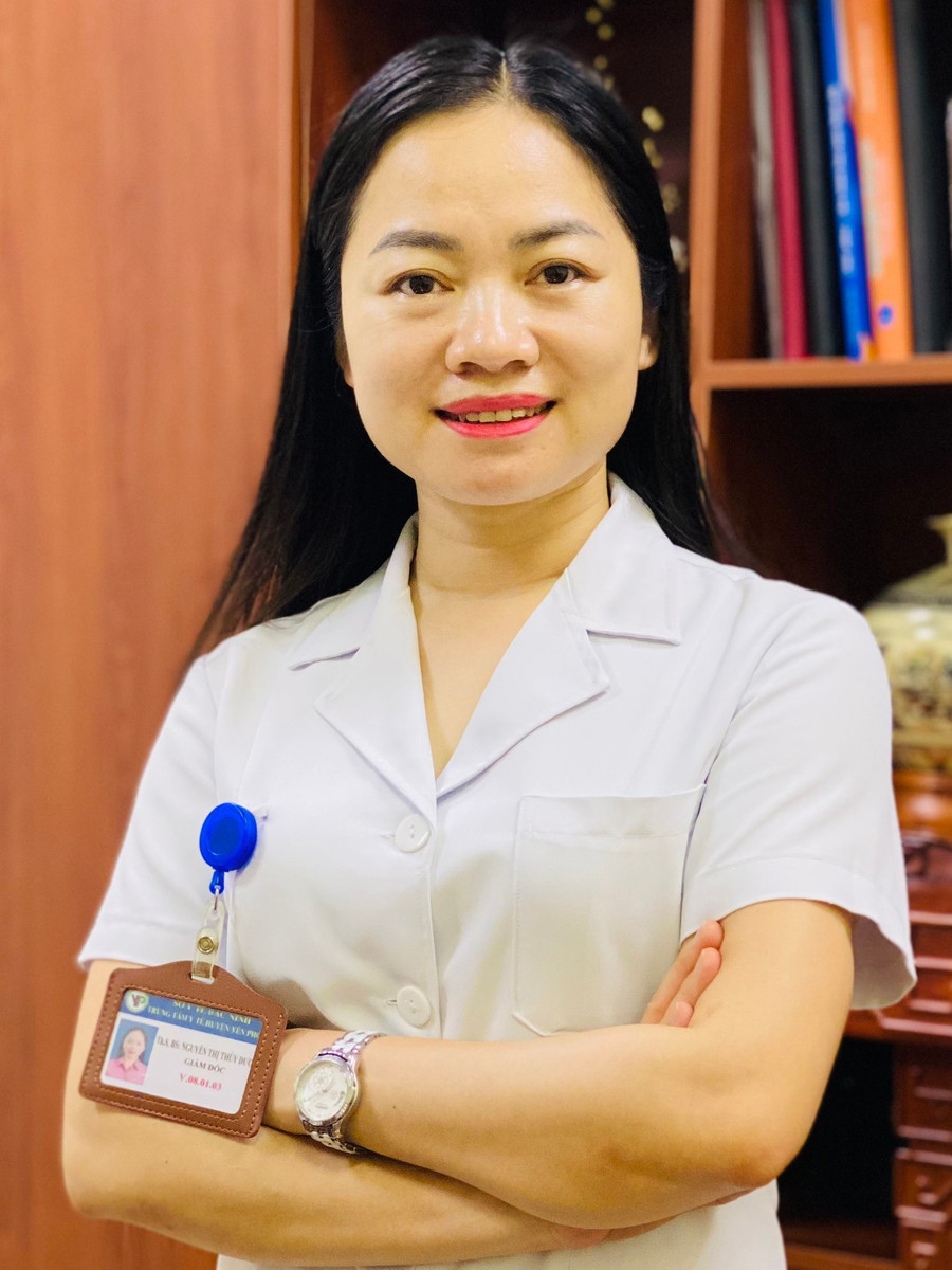 ThS. BS. Nguyễn Thị Thùy Dương - Giám đốc Trung tâm Y tế huyện Yên Phong, tỉnh Bắc Ninh, Chủ tịch Hội Thầy thuốc trẻ tỉnh Bắc Ninh. ThS. BS. Nguyễn Thị Thùy Dương - Giám đốc Trung tâm Y tế huyện Yên Phong, tỉnh Bắc Ninh, Chủ tịch Hội Thầy thuốc trẻ tỉnh Bắc Ninh.