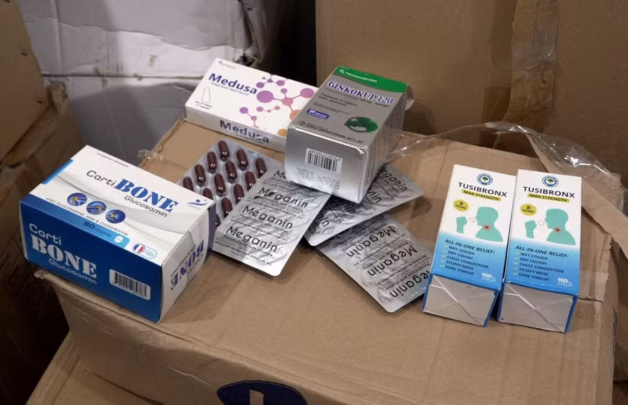 Tên các loại thực phẩm chức năng thu giữ trong đường dây này gồm: Tusibronx, Carti Bone, Nysta - GH, Omega 3-6-9, Medusa, Ginkokup 120, Meganin, D-Vitum, Vaganeo L, Stopax, Bestren-Stone...