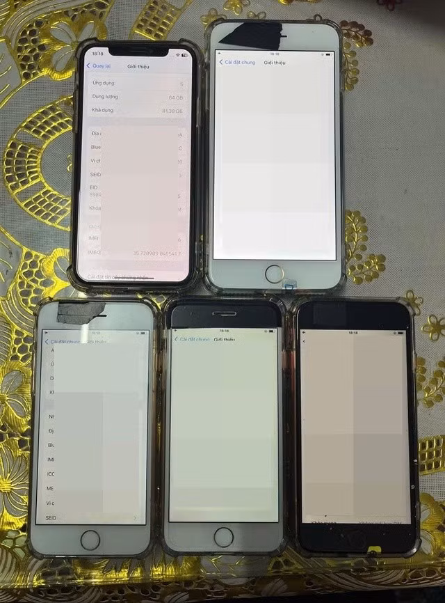 Số điện thoại di động đối tượng sử dụng để lừa đảo