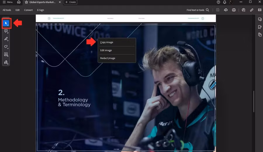 Sử dụng công cụ chọn vùng và sao chép để lưu hình ảnh vào bộ nhớ đệm của Windows/MacOS