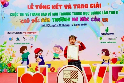 6 học sinh Gia Lai đạt giải cuộc thi vẽ tranh bảo vệ môi trường