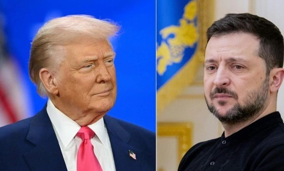 Tổng thống Mỹ và người đồng cấp Ukraine. Ảnh: AFP tong-thong-my-va-tong-thong-ukraine-anh-afp-sua.jpg