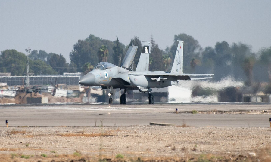 Tiêm kích F-15 tại căn cứ Israel hồi tháng 7. Ảnh: IDF tiem-kich-f-15-tai-can-cu-khong-quan-israel-hoi-thang-7-anh-adf-2772.png