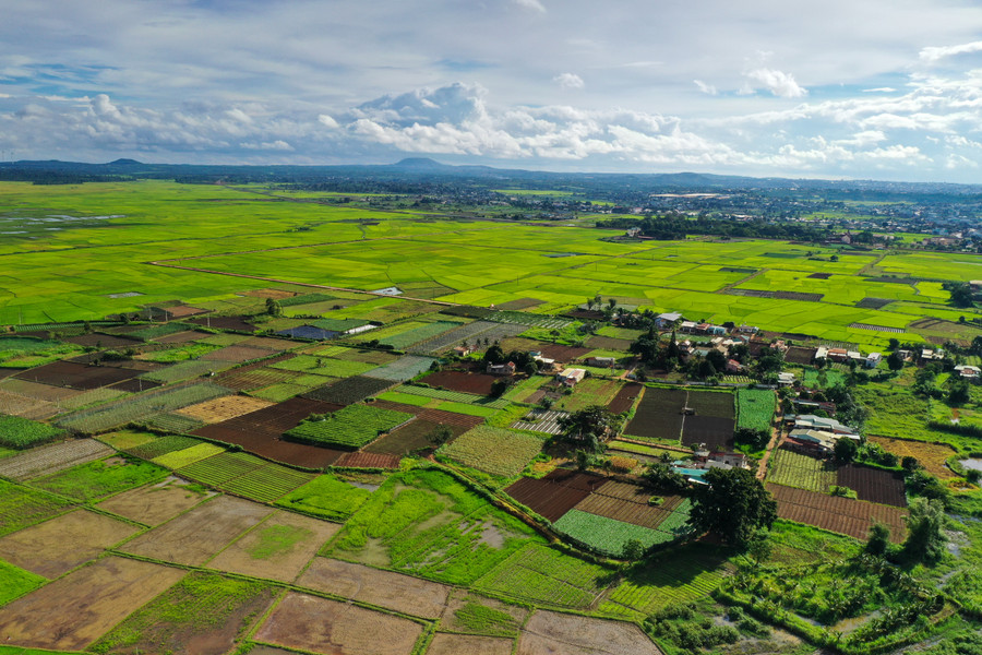 An Phú là một miền quê an bình, trù phú nằm cửa ngõ đô thị cao nguyên. Ảnh: Bi Ly dji-0112.jpg
